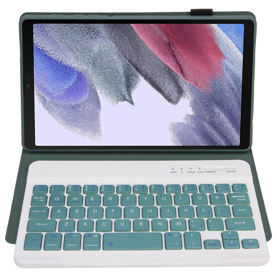 Case + keyboard Samsung Galaxy Tab A7 Lite 8.7 T220 / 225, green
