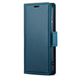 Glossy Litchi wallet case with flap for iPhone 17 Pro Max