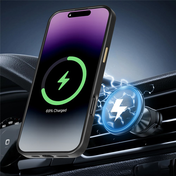 Magnetic aramid fibre case with metal camera frame for iPhone 17 Pro