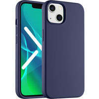 Case for iPhone 14 Plus, Silicone Lite, dark blue