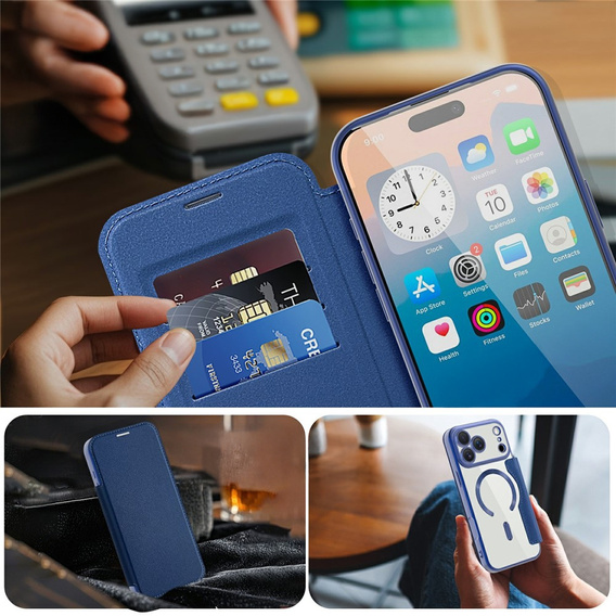 RFID Wallet MagSafe flip case with camera protection for iPhone 17 Pro Max