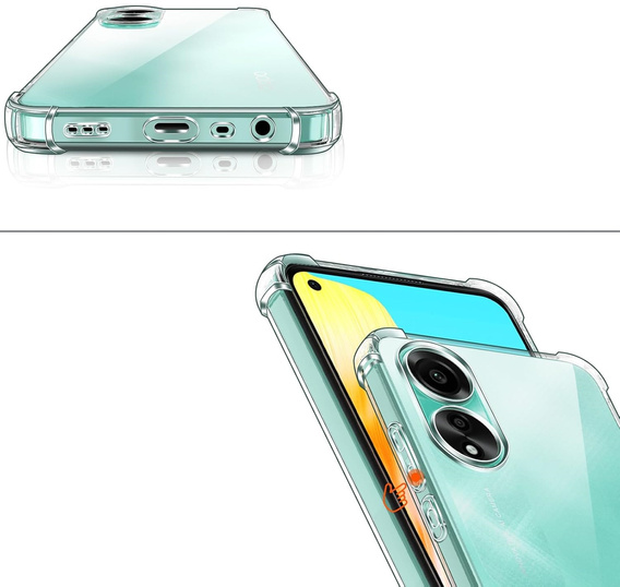 Case for Oppo A78 4G, Dropproof, transparent