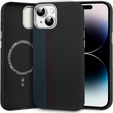 MagSafe's iPhone 14 Case, Carbon Fiber, black / blue
