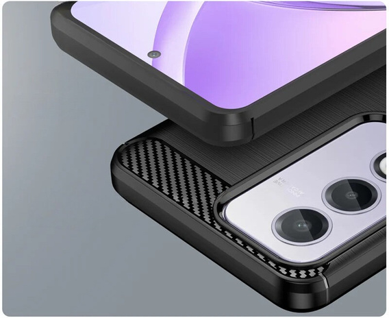 Case for Oppo A80, Carbon, black