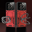 Armored Case for Realme 12 Pro 5G / 12 Pro+ 5G, Magnetic Ring, red