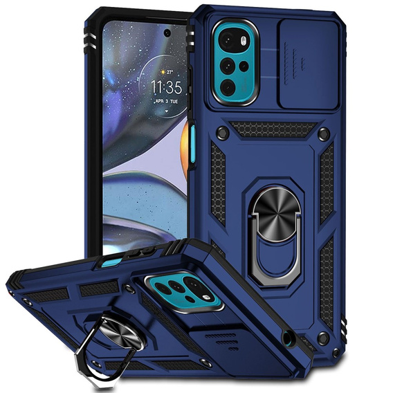 Case for Motorola Moto G22, CamShield Slide, blue