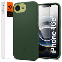 Spigen case for iPhone 16E, Nano Pop MagSafe, green + 9H tempered glass