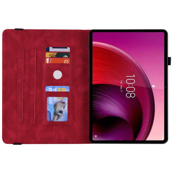 Case for Lenovo Tab M11, Butterfly, red