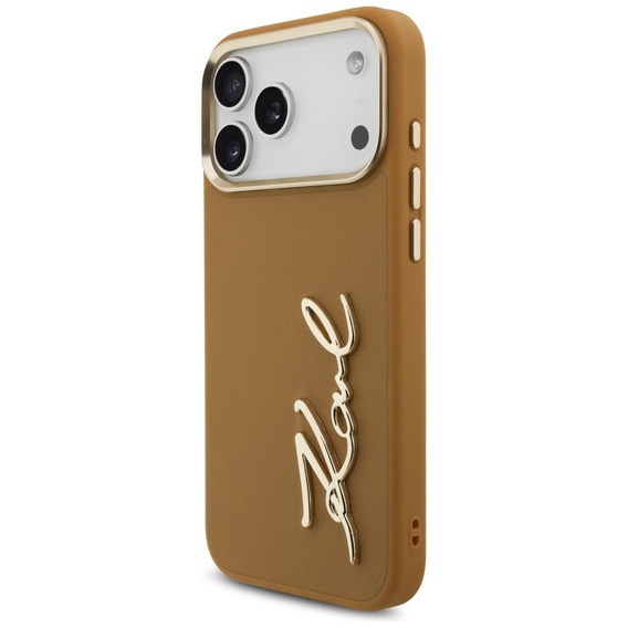 Karl Lagerfeld Karl Script Logo case – with metal buttons for iPhone 17 Pro Max