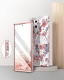 Case for Samsung Galaxy S22 Ultra, Suritch Full Body Marble, pink