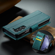 CASEME flip case for Samsung Galaxy Z Fold6 5G, Litchi Wallet, green