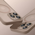 Case for iPhone 16 Pro Max, for MagSafe, ERBORD Matt Case, pink + Screen Glass