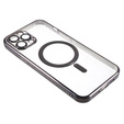Case for iPhone 12 Pro, Electro MagSafe, black + Screen Glass
