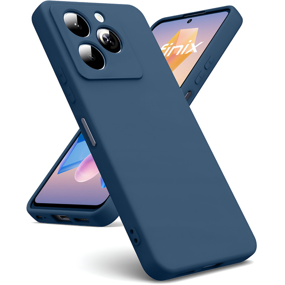 Case for Infinix Hot 40i, Silicone Lite, blue