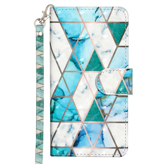 Flip case for Samsung Galaxy A35 5G, Wallet, Marble green