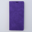 Case for iPhone 15 Pro Max, ERBORD Vintage, wallet with flap, purple
