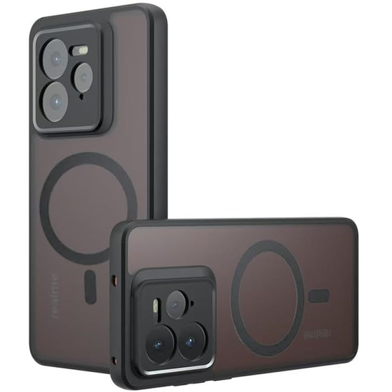 Case for Realme GT 7 Pro, for MagSafe, ERBORD Matt Case, black