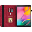 Case for Lenovo Tab M9, Wallet Pen Slot, butterflies, brown