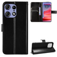 Flip case for Motorola Edge 50 Pro, Crazy Horse Wallet, black