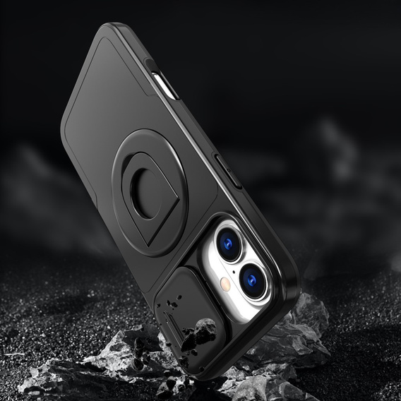 Case for iPhone 16 Plus, Military Magnet, for MagSafe, black