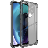 IMAK case for Motorola Moto G71 5G, Dropproof, transparent / black