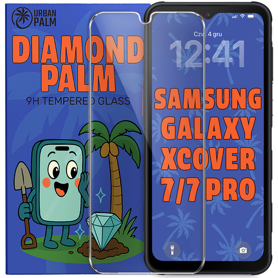 Diamond Palm Tempered Glass for Samsung Galaxy Xcover 7 Pro / 7