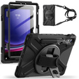 Armored Case for Samsung Galaxy Tab S9 / S8 / S7, protective 360 with stylus slot, black