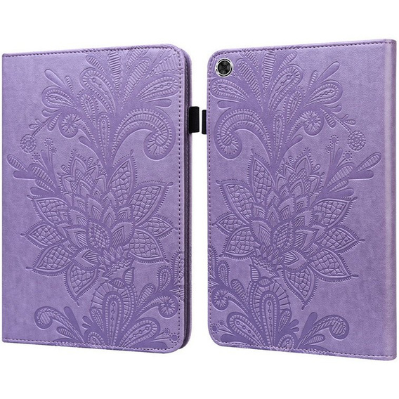 Flap case for Samsung Galaxy Tab A8 10.5 SM-X200 SM-X205, flower, purple