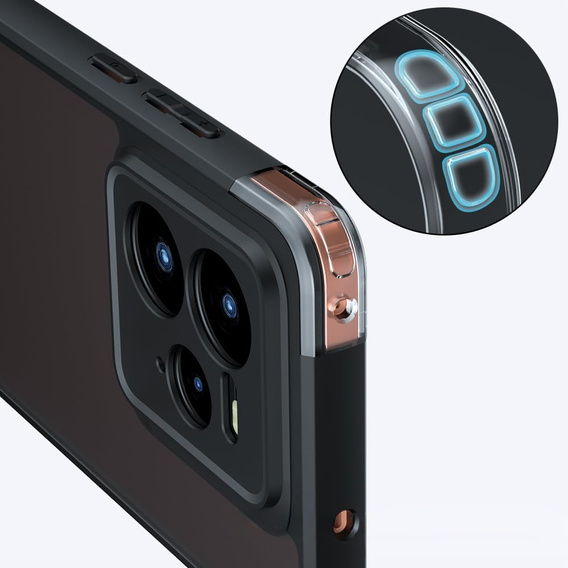 Case for Realme GT 7 Pro, Fusion Hybrid, transparent / black