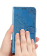 Flip case for Motorola Moto G85, Mandala, blue