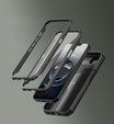Armored case for iPhone 16e, Dexnor CamProtect MagSafe, black
