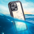 IP68 Waterproof Case for iPhone 13 Pro, SHELLBOX, black