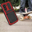 Case for Samsung Galaxy S21 FE, R-JUST, armoured, red
