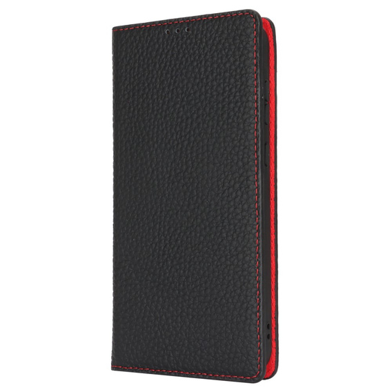 Flip case for Samsung Galaxy S24 FE, Litchi Skin Grain, black