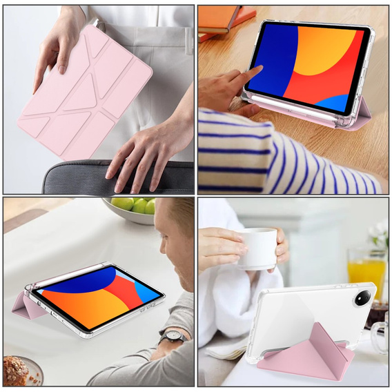 Case for Xiaomi Redmi Pad SE 8.7", Origami, pink rose gold