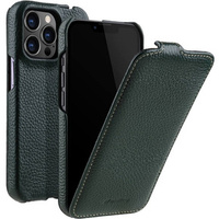 MELKCO flip case for iPhone 14 Pro Max, leather, flip, dark green