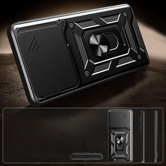 Case for Honor 400 Lite, CamShield Slide, black