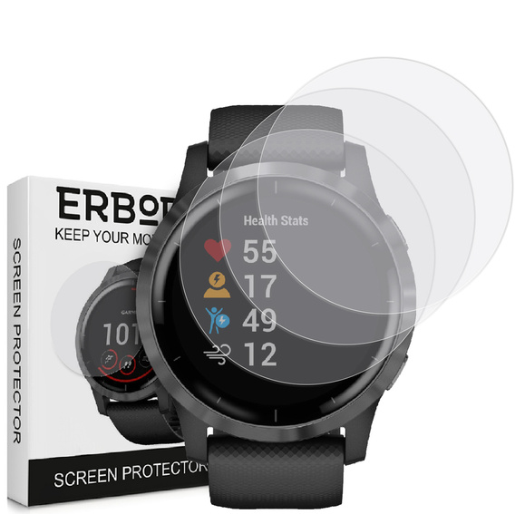 3x ERBORD hydrogel film for Garmin Vivoactive 4