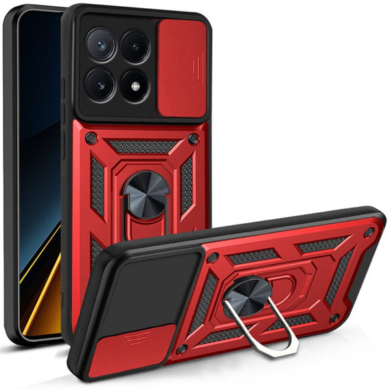 Case for Xiaomi Poco X6 Pro 5G, CamShield Slide, black