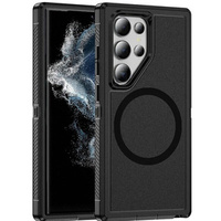 Case with frame for Samsung Galaxy S22 Ultra, for MagSafe, black