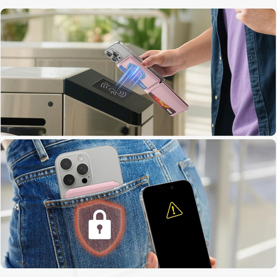Magnetic wallet with stand and NFC SURITCH function for iPhone 16 Pro