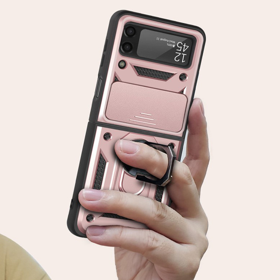 Case for Samsung Galaxy Z Flip 4 5G, CamShield Slide, pink