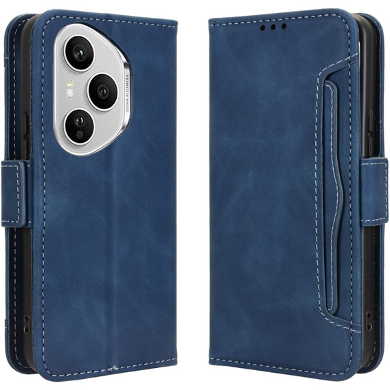 Flip case for Honor 400 Pro 5G, Card Slot, dark blue