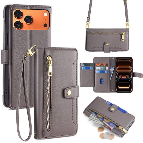 Flap case with zip pocket for iPhone 17 Pro Max