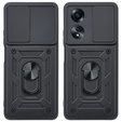 Case for Oppo A58 4G, CamShield Slide, black