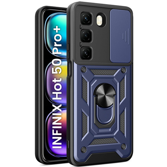 Case for Infinix Hot 50 Pro+ 4G, CamShield Slide, blue