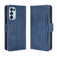 Flip case for Oppo Reno 5 5G, Card Slot, blue