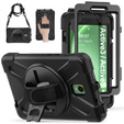 Armored Case for Samsung Galaxy Tab Active 3 T570 / 5 X306B, protective 360 with stylus slot, black
