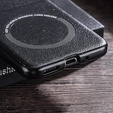 Case for Motorola Razr 50 Ultra, Leather Hybrid MagSafe, black