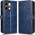 Flap case for Oppo Reno 14, Wallet Rhombus, blue